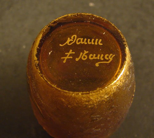 Pair Daum Nancy Liquors with cameo design featurin - 5