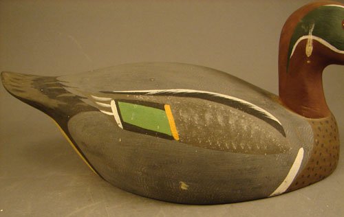 Ken Harris Decoy. Marked "Ken Harris Woodville NY" - 3
