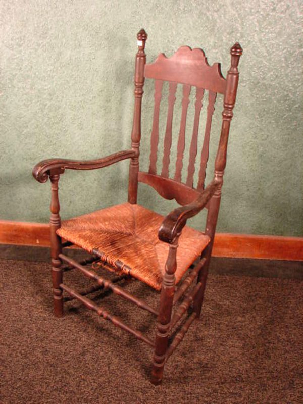 New England Banister back arm chair. Nice surface