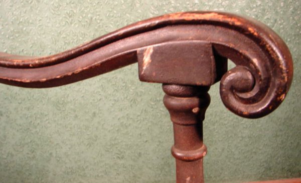 New England Banister back arm chair. Nice surface - 4