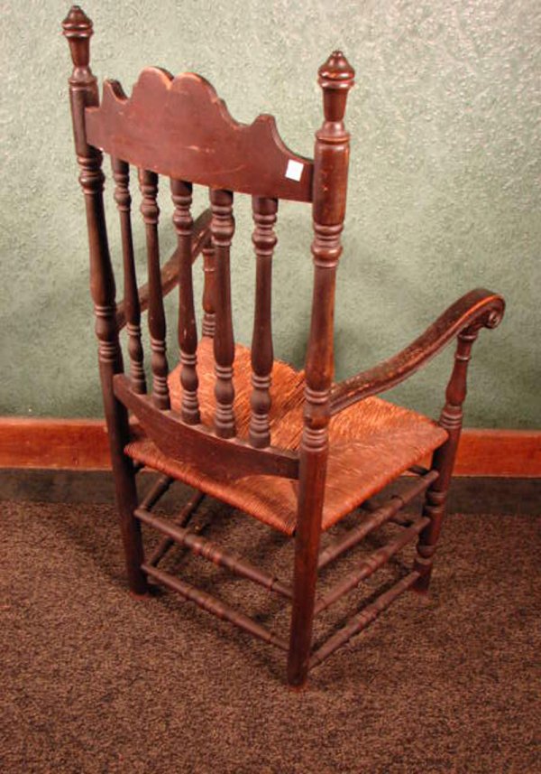 New England Banister back arm chair. Nice surface - 6