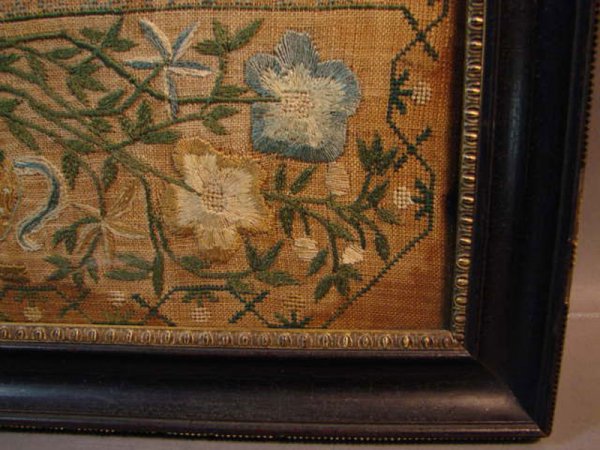 American Needlework Sampler Hannah Harforth 1808  - 6