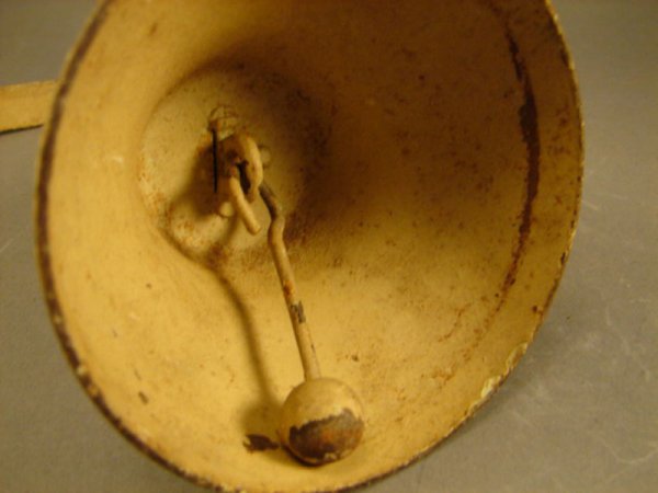 2 Antique Door Alarm Bells. One spring wire and t - 6