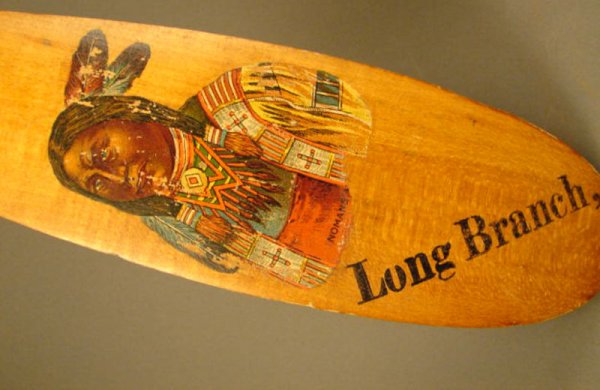 Long Branch Paddles with Indians. 27"l x 3"w - 2