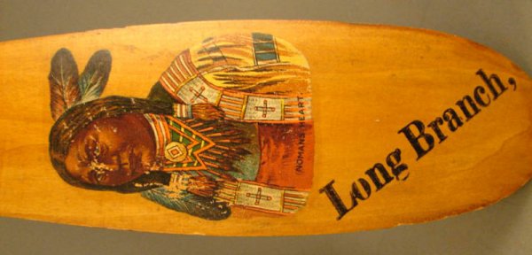 Long Branch Paddles with Indians. 27"l x 3"w - 3
