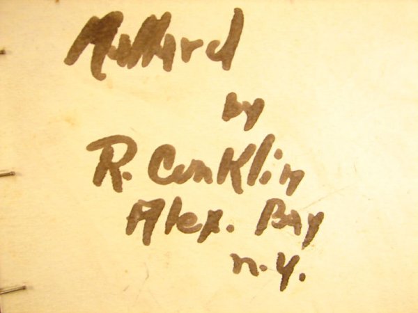 Pair of Signed Conklin duck carvings, framed. ss: - 5
