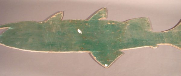 Large Fish Sign from Bingo Lake, Indiana with "At - 6