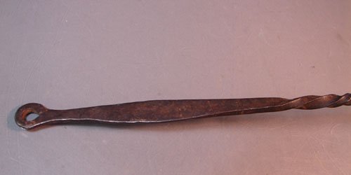 Antique Primitive Iron Toaster - 3