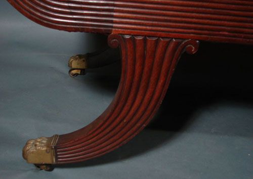 Antique Federal Style Mahogany Settee / Sofa - 5