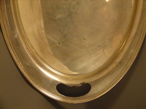 Whiting Sterling Silver Tray. Incredibly heavy! Fanc - 3