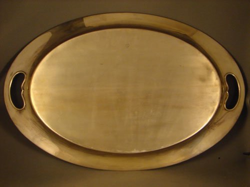 Whiting Sterling Silver Tray. Incredibly heavy! Fanc - 4