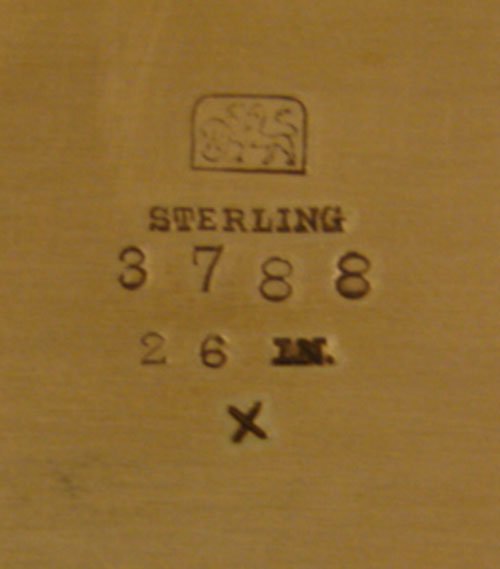 Whiting Sterling Silver Tray. Incredibly heavy! Fanc - 5