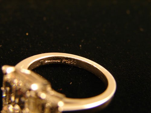 3.08 Carat E Color Diamond Emerald Cut Ring - 4