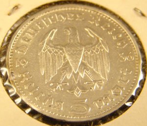 Approx. 60 German silver coins mostly 2 and 5 mar - 3
