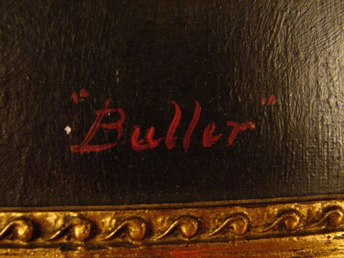 Antique Oil Painting on Canvas, Portrait of a cat. - 6