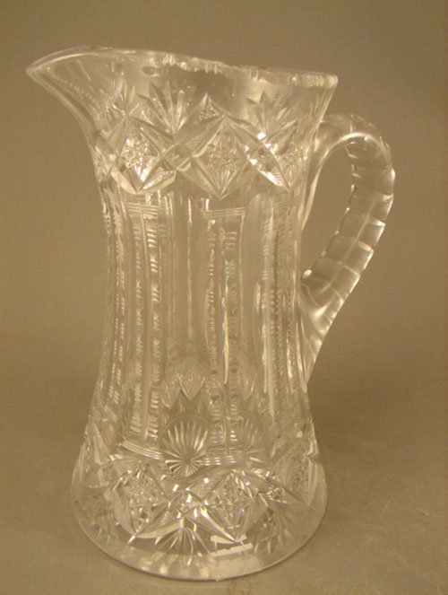 American Brilliant Period ABP Cut Glass Pitcher w