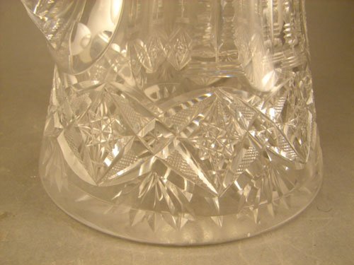 American Brilliant Period ABP Cut Glass Pitcher w - 5