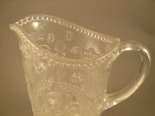 EAPG Early American Pattern Glass Gridley Pitcher - 5