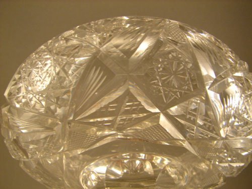 American Brilliant Period ABP Cut Glass Pedestal - 3