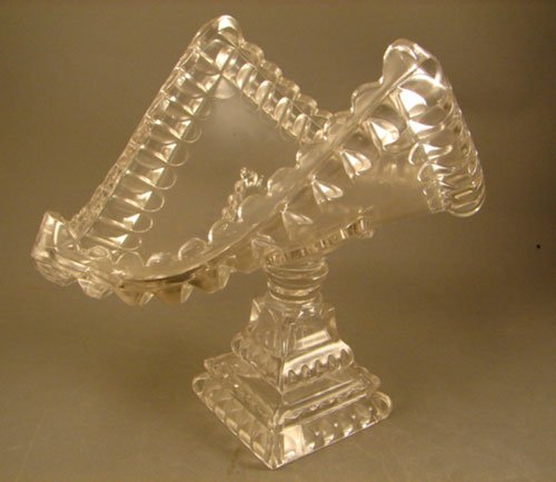 EAPG Pedestal Bowl / Banana Bowl. Large Block Pat
