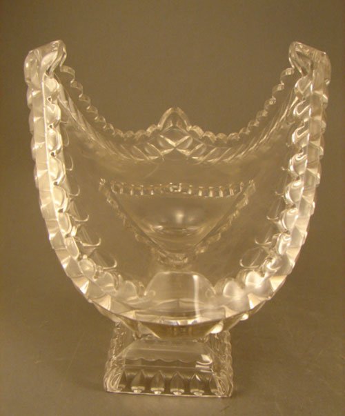 EAPG Pedestal Bowl / Banana Bowl. Large Block Pat - 2