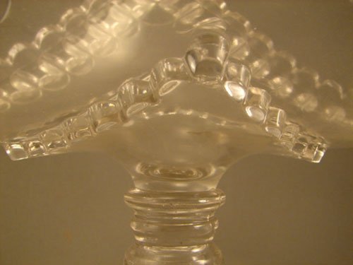 EAPG Pedestal Bowl / Banana Bowl. Large Block Pat - 4