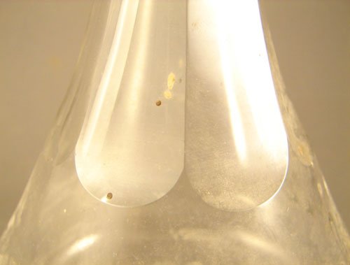 Antique Barber / Cologne Bottle in Clear Glass. I - 3