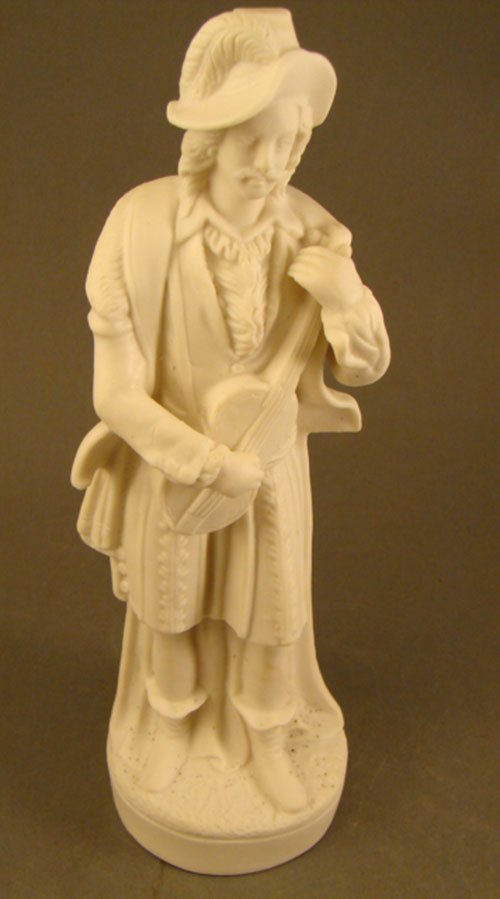 Antique Parian Figure of a Man wearing 17th Centu