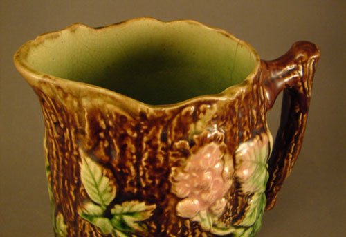 Antique Majolica Pitcher. Maker and Pattern unkno - 2