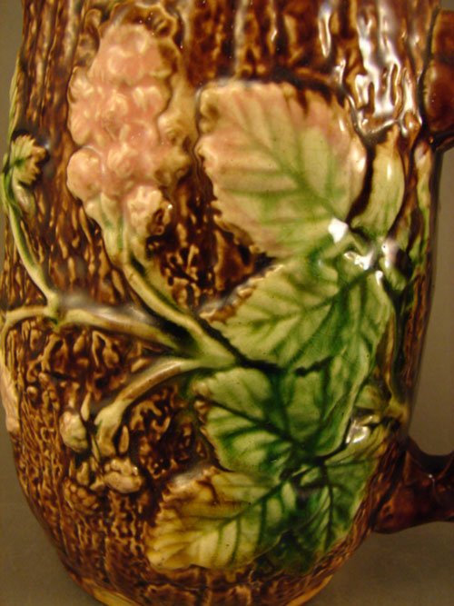 Antique Majolica Pitcher. Maker and Pattern unkno - 3