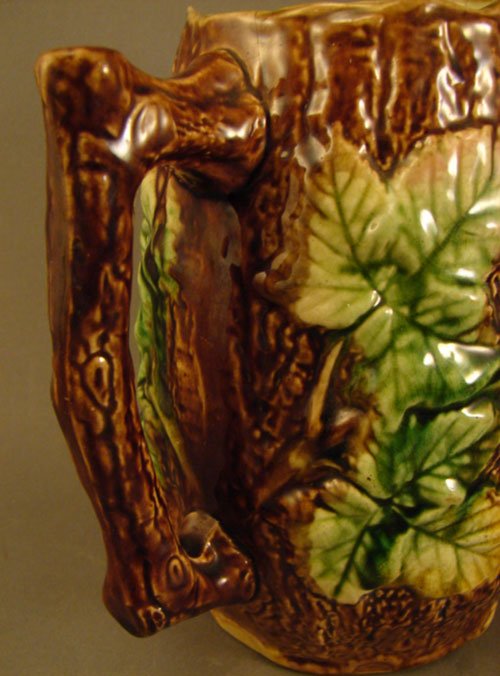 Antique Majolica Pitcher. Maker and Pattern unkno - 4
