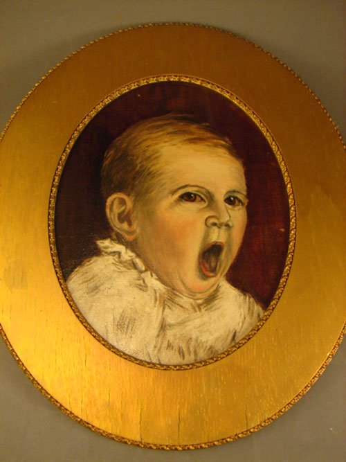Antique Oil Painting on Artist Board. Portrait of - 2