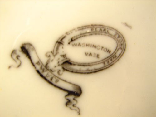 Antique Ironstone " Washington Vase " - 5