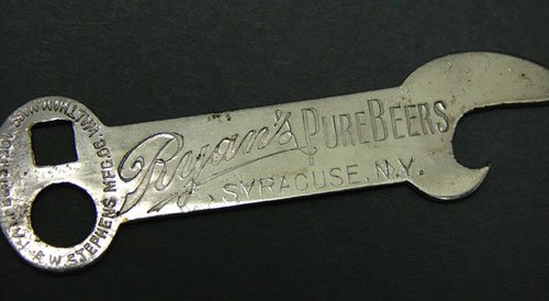 Ryan's Pure Beers Syracuse NY Antique Bottle Open - 3