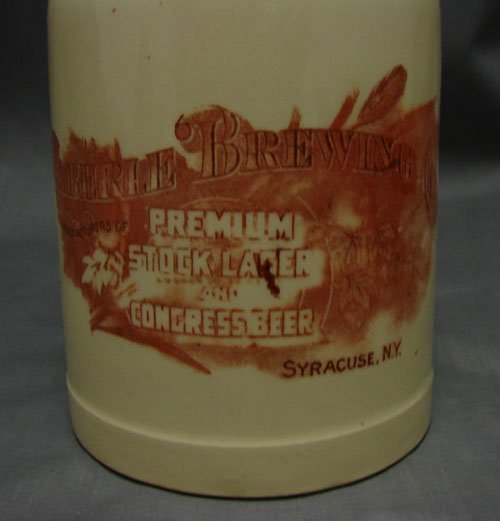 Haberle Brewing Co Syracuse NY Porcelain Mug. Ant - 3