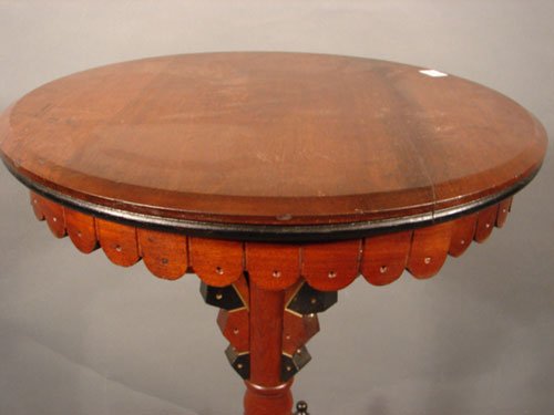 Eastlake Victorian Antique Walnut Plant Stand wit - 2