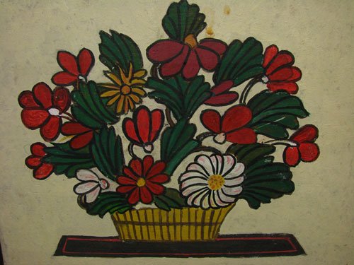 Ruth Reed Cummings Folk Art Oil Painting on Board - 4