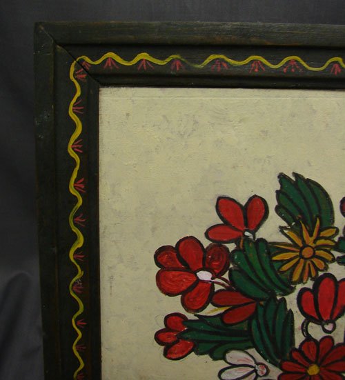 Ruth Reed Cummings Folk Art Oil Painting on Board - 5