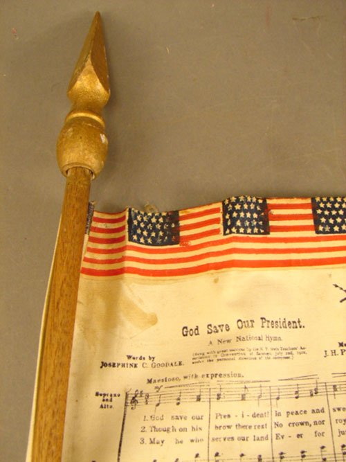 Theodore Roosevelt Campaign Flag with Portrait an - 6