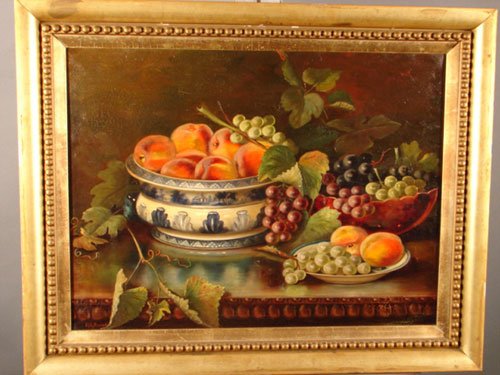 E E Morse signed Oil Painting on Canvas. Still li - 2