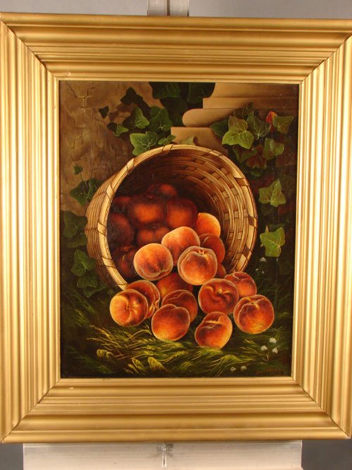 Antique Still Life Oil on Canvas Painting in the - 2