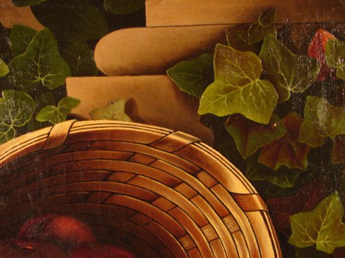 Antique Still Life Oil on Canvas Painting in the - 3