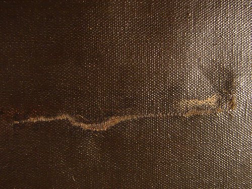 Antique Oil Painting on canvas. Interior scene wi - 7