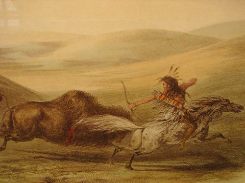 Catlin, North American Indian Series " Buffaloe H - 4