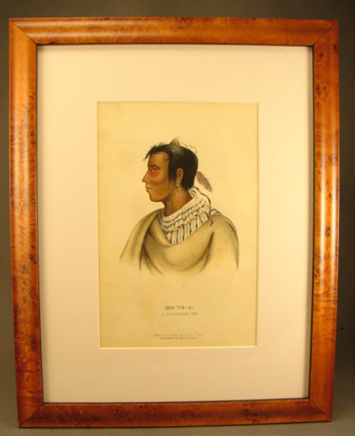 J.T. Bowman Hand Colored Lithograph titled " ME - - 2