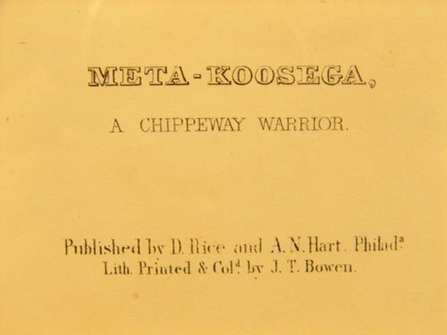 J.T. Bowman Hand Colored Lithograph titled " META - 4