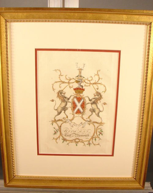 "Hickman" Coat of Arms Family Crest. Original Ant - 2