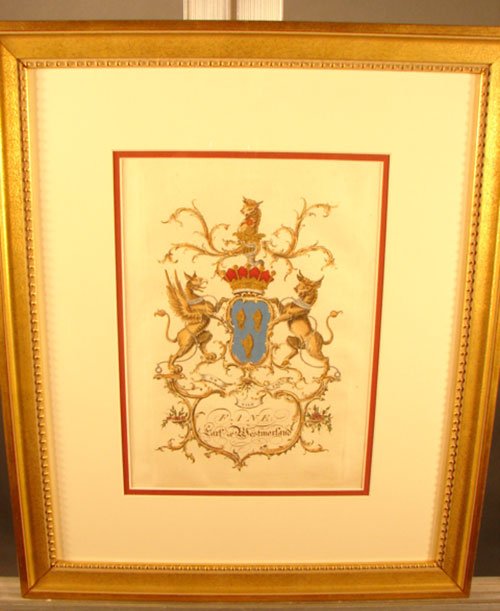 "Fane" Coat of Arms Family Crest. Original Antiqu - 2