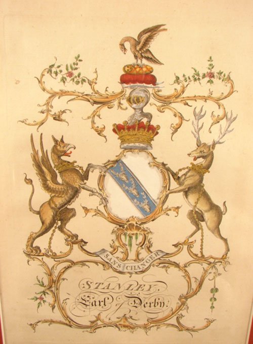 "Stanley" Coat of Arms Family Crest. Original Ant