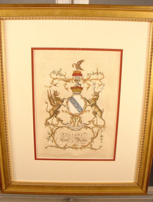 "Stanley" Coat of Arms Family Crest. Original Ant - 2